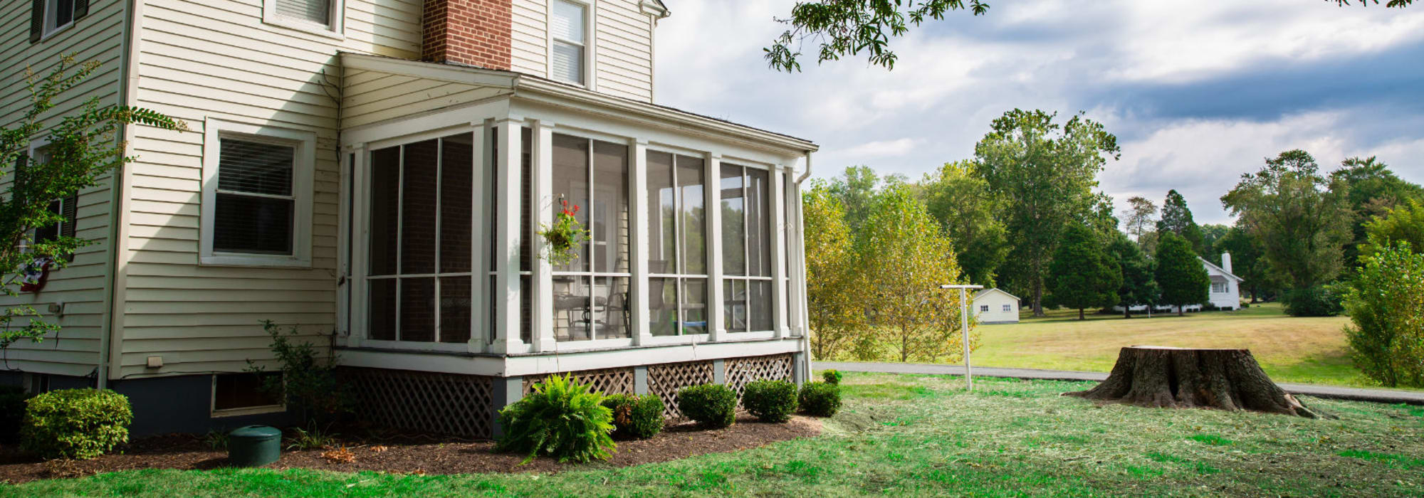 Home with enclosed porch at Dahlgren (NSF) in Dahlgren, Virginia