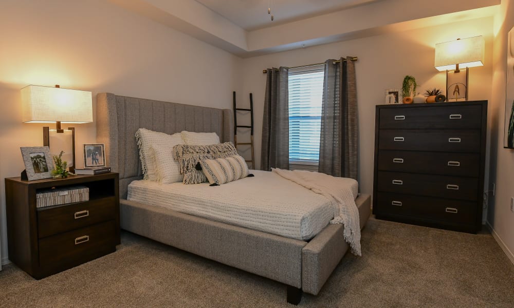 Spacious bedroom at 97@ North Oak in Kansas City, Missouri