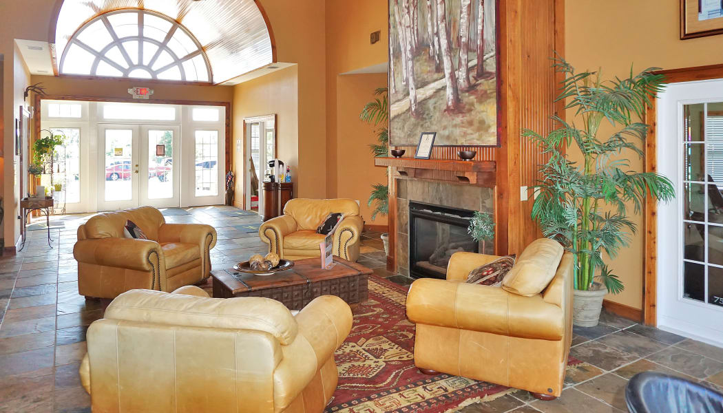 Interior of the well-decorated resident clubhouse at Renaissance St. Andrews in Louisville, Kentucky