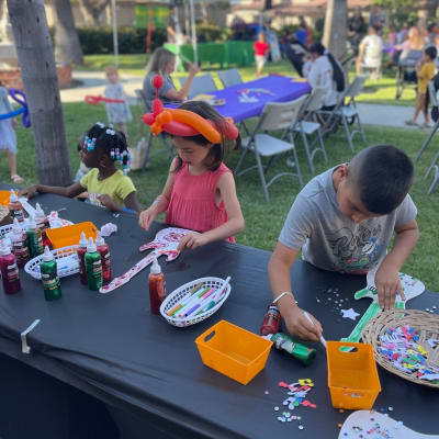 Residents enjoying a community event at Chollas Heights in San Diego, California