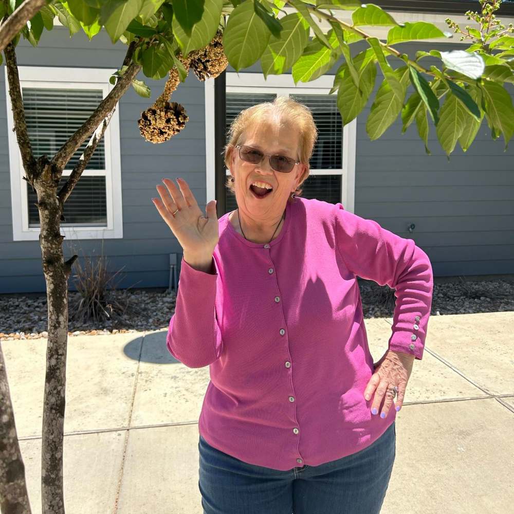 Residents playing game at Landing at Watermere Woodland Lakes in Conroe, Texas