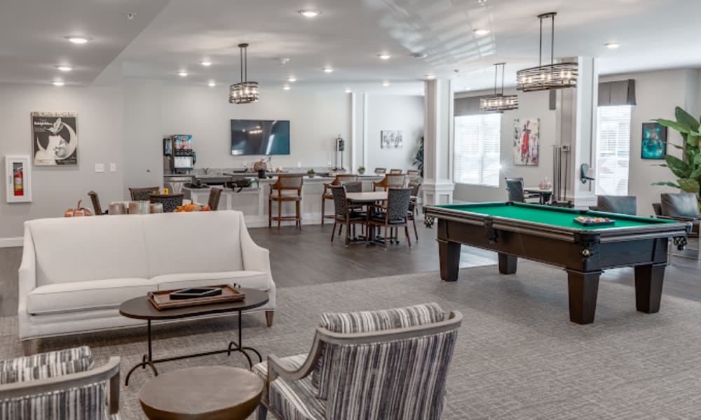 Community pub for residential use at Keystone Place at Magnolia Commons in Glen Carbon, Illinois