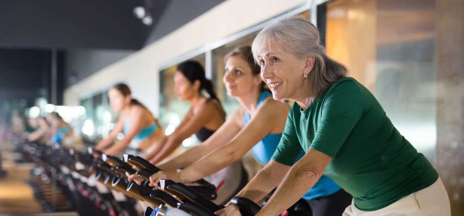 Fitness center at The Lofts At Union Crossing in Gastonia, North Carolina