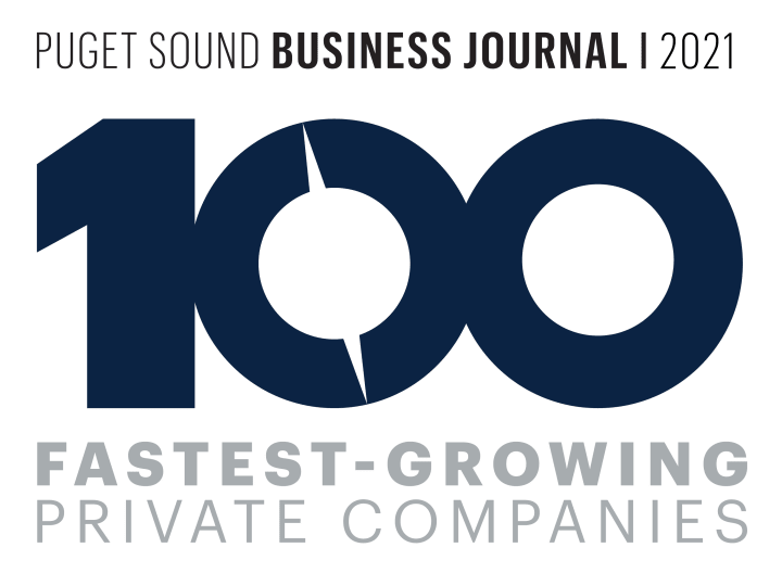 The Puget Sounds Business Journal Top 100 Private Companies Graphic