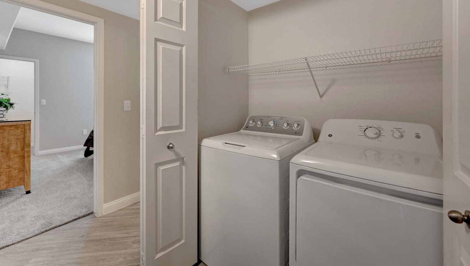 In-home washer and dryer at Falling Water Apartments in Las Vegas, Nevada