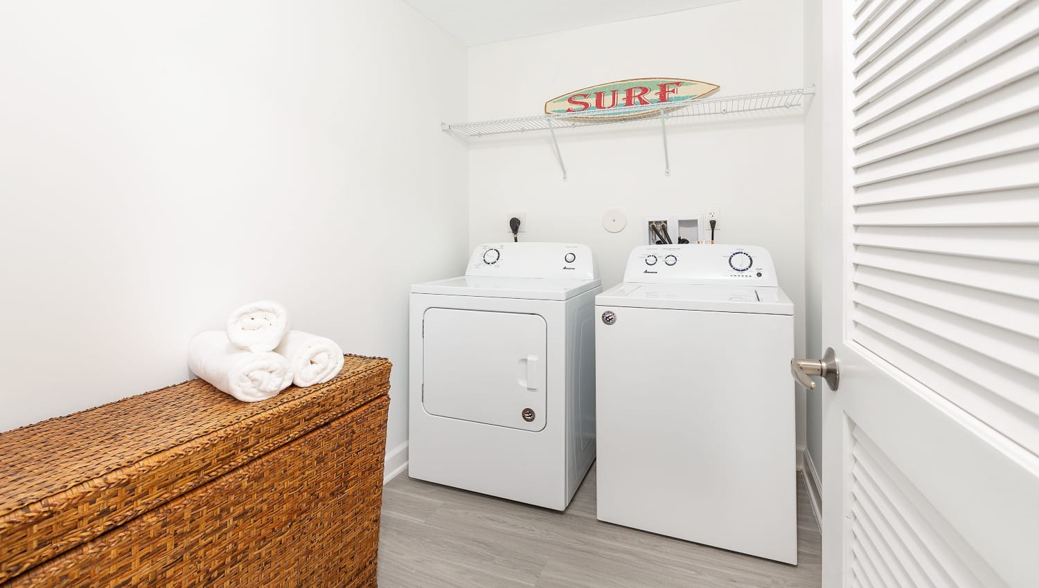 Laundry room at Quantum Lake Villas Apartments in Boynton Beach, Florida
