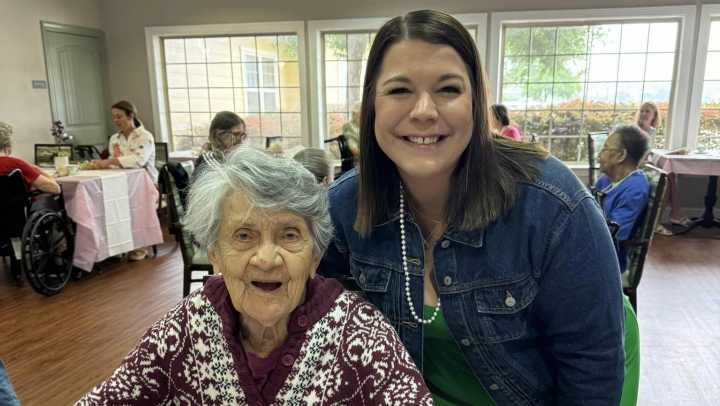 Resident celebrating Mother