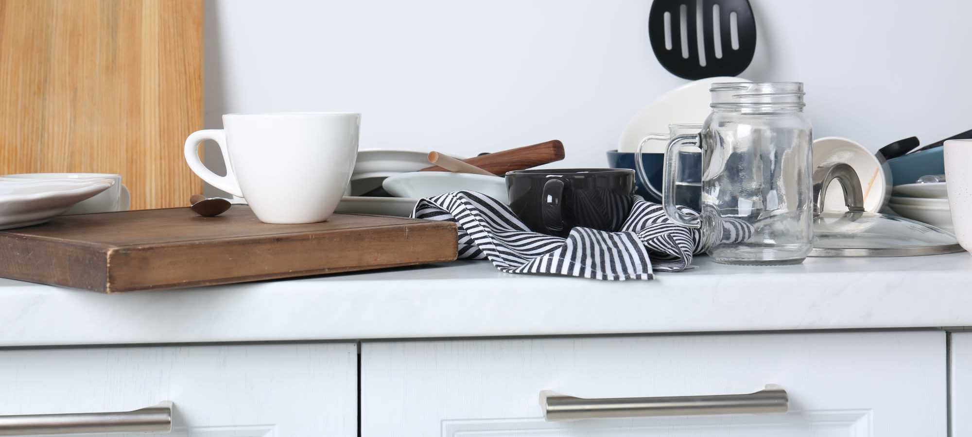 Kitchen of an apartment at The Heights at Waterpointe in Flowood, Mississippi