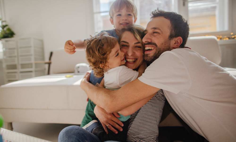 Happy residents in a new apartment at Quail Run in Oklahoma City, Oklahoma