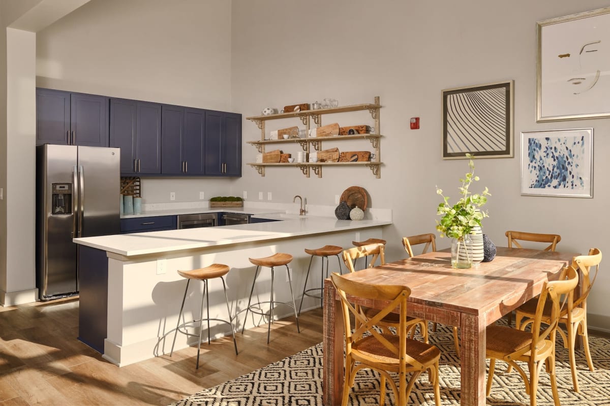 Stunning model kitchen at CREA Management in Austin, Texas