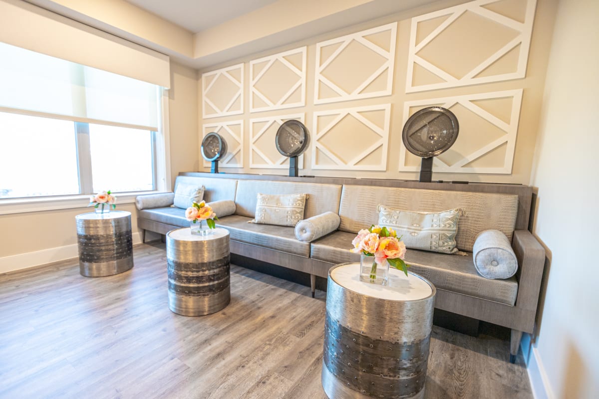 Spacious salon at Watermere at Flower Mound in Flower Mound, Texas