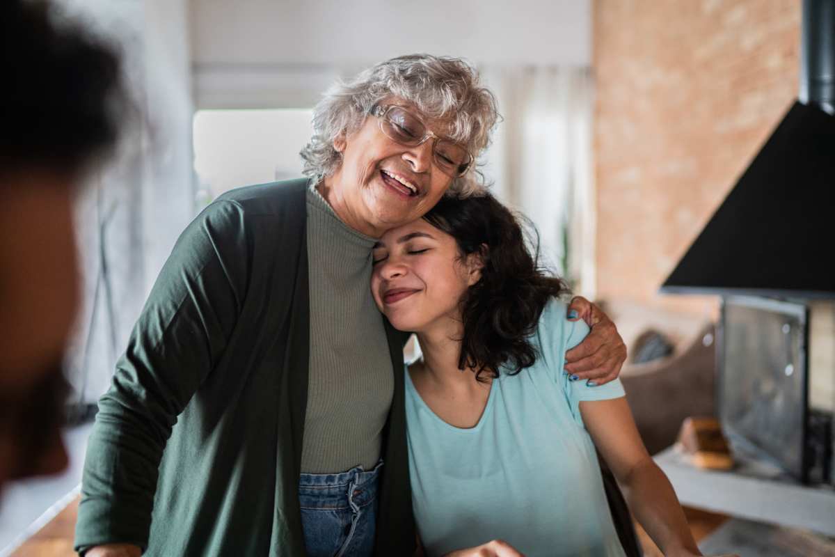 Senior woman with her daughter at Shenandoah Apartments in Winchester, Virginia    