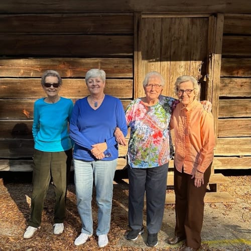 Residents at an outing together near The Florence Presbyterian Community in Florence, South Carolina