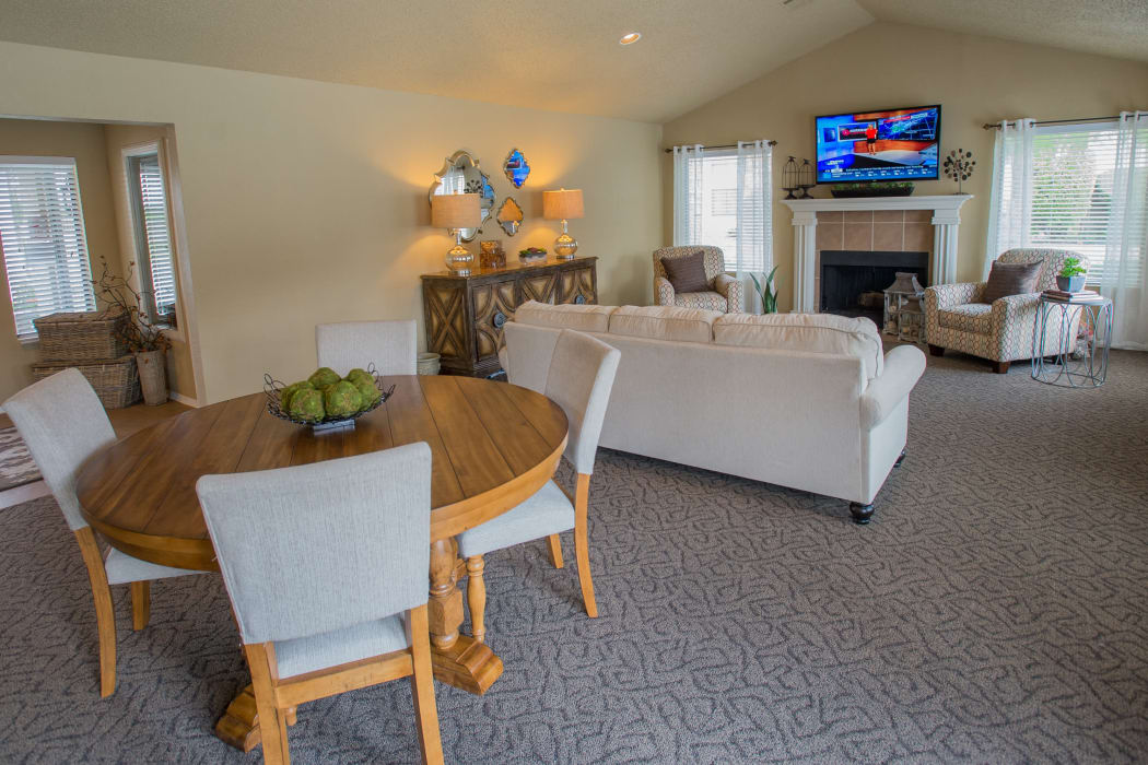Community clubhouse at Cimarron Trails Apartments in Norman, Oklahoma