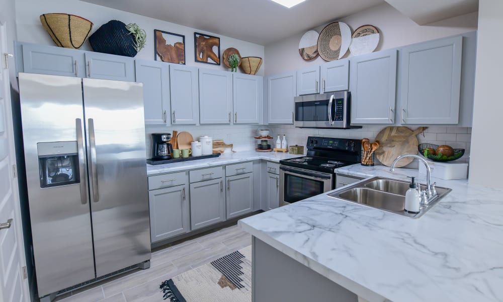 Kitchen appliances at 97@ North Oak in Kansas City, Missouri