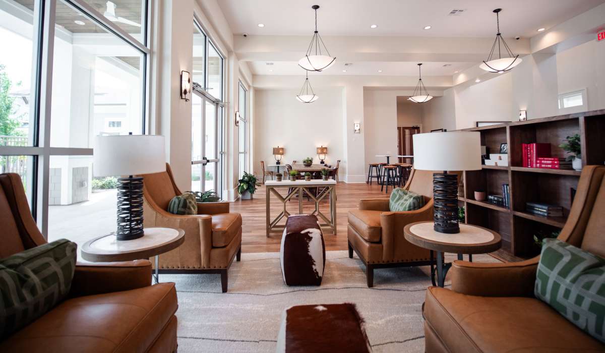 Modern and beautiful clubhouse at Cypress Creek at South Cedar in Temple, Texas