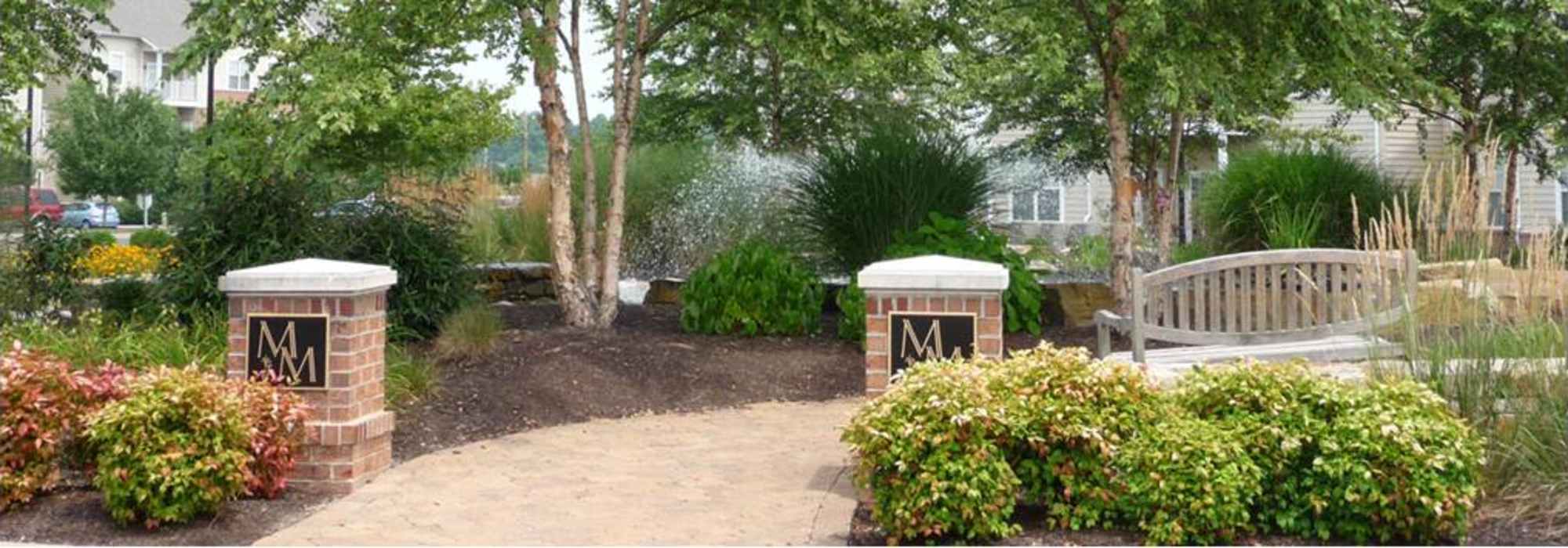 Water features at Marley Manor in Salisbury, Maryland