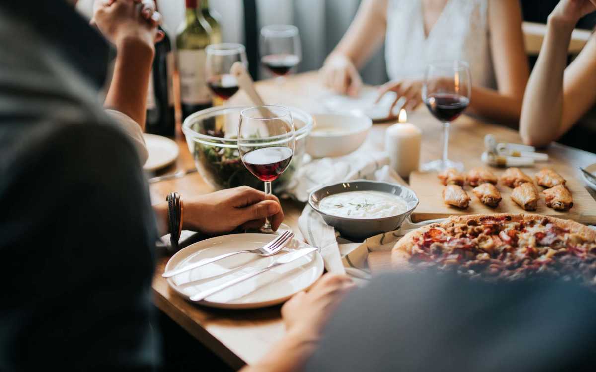 Residents having meals at Waverly Apartments in Bay Saint Louis, Mississippi