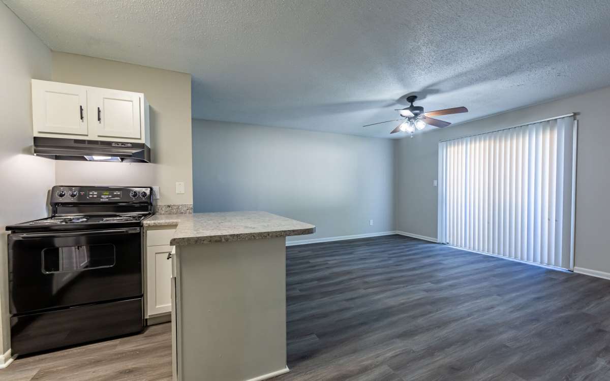 Open kitchen at Ramsey Pines in Fayetteville, North Carolina