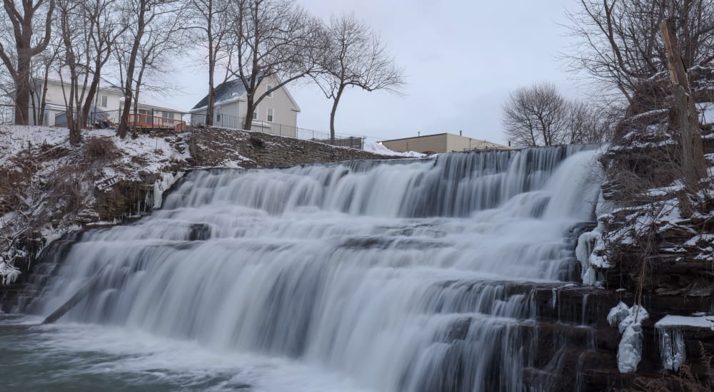 Beautiful view of the Glen Falls near Village Square Apartments in Williamsville, New York