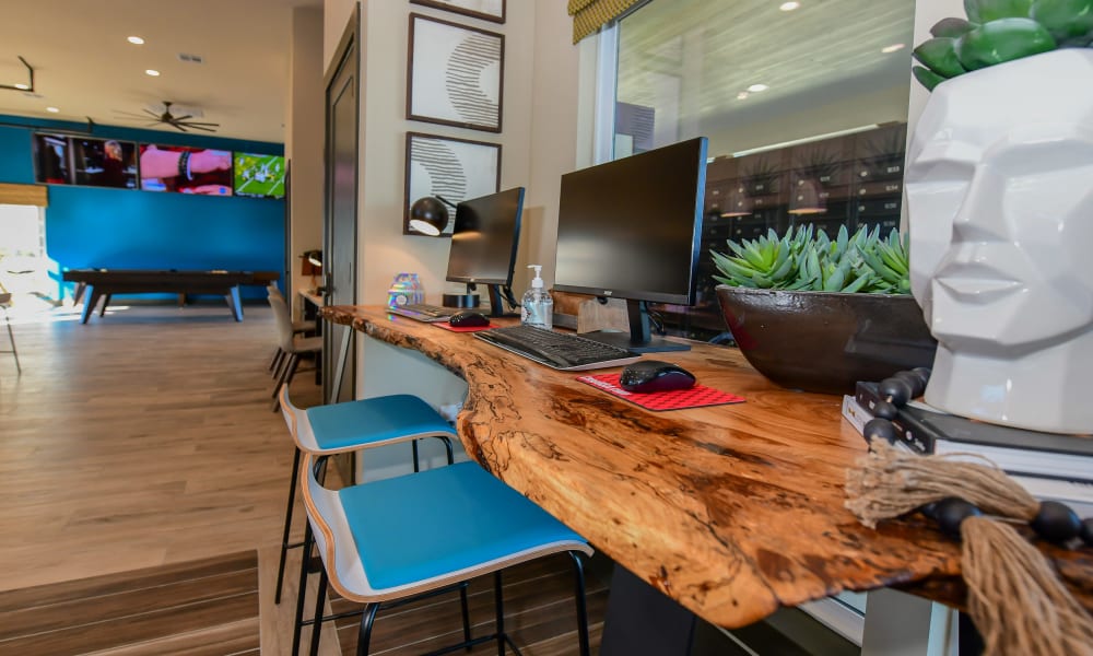 Business Center at 97@ North Oak in Kansas City, Missouri