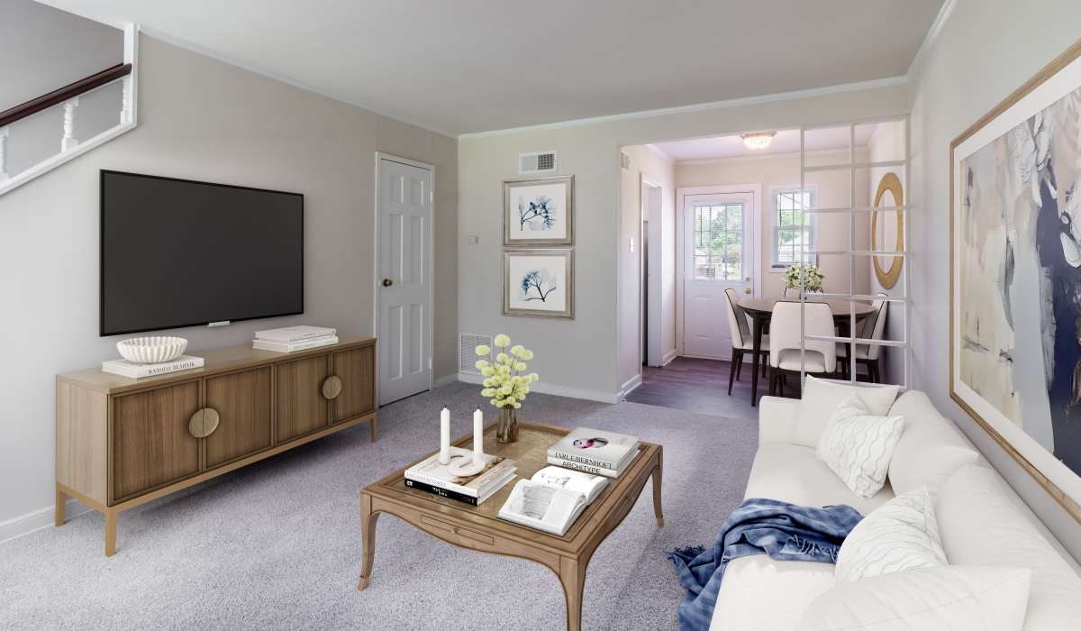 living space at Hilliard Road Apartments in Richmond, Virginia
