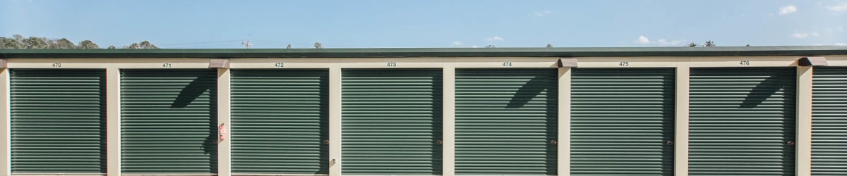 Row of units at Harrisburg Self Storage