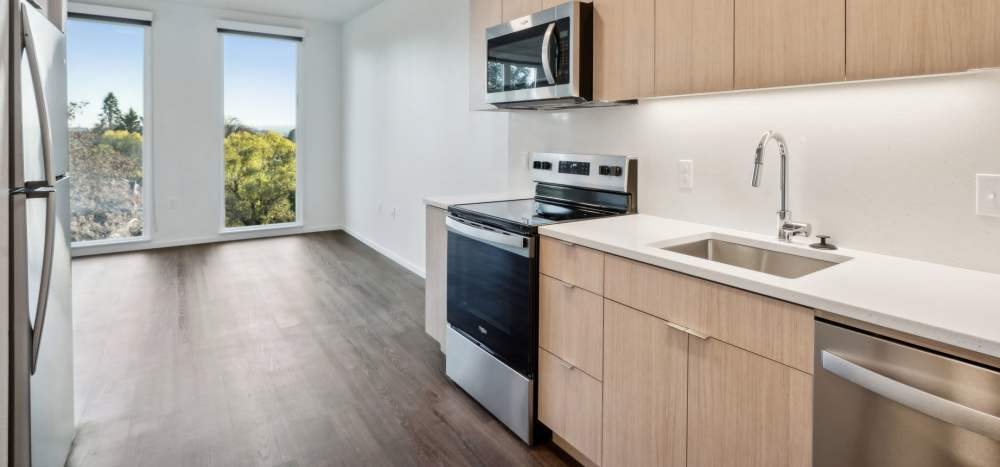 Brand new apartment living righ on Division Street at Rothko Residences in Portland, Oregon