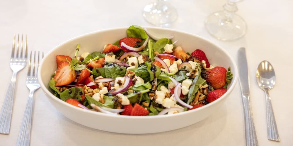 Delicious salad at The Barclay at Clemson in Clemson, South Carolina