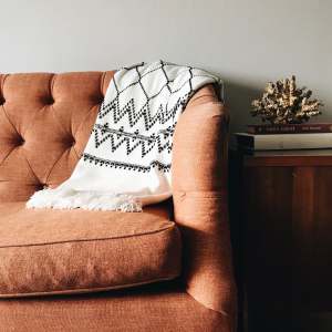 A couch detail at The Grand at Bayfront in Hercules, California