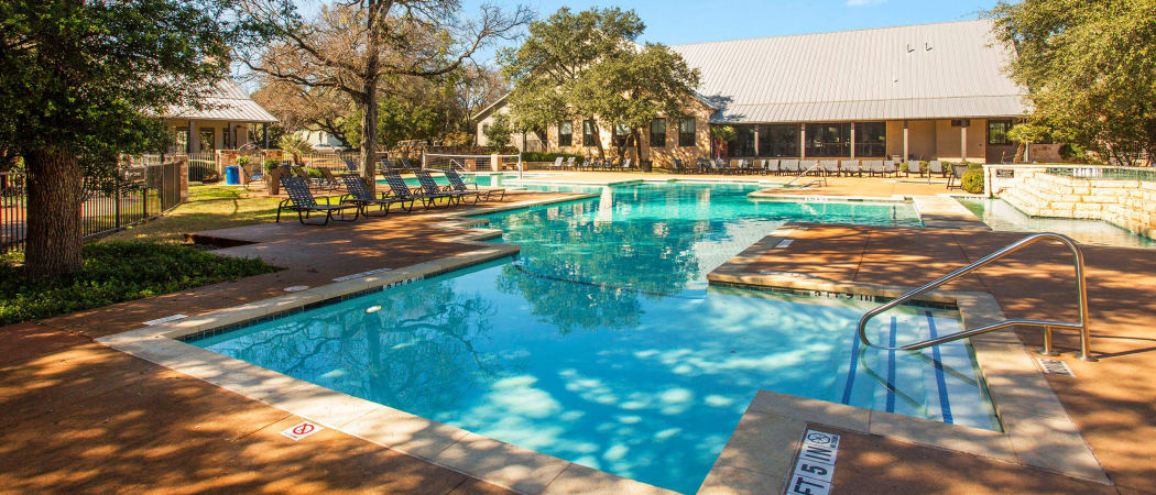 Swimming pool at Riata Austin in Austin, TX