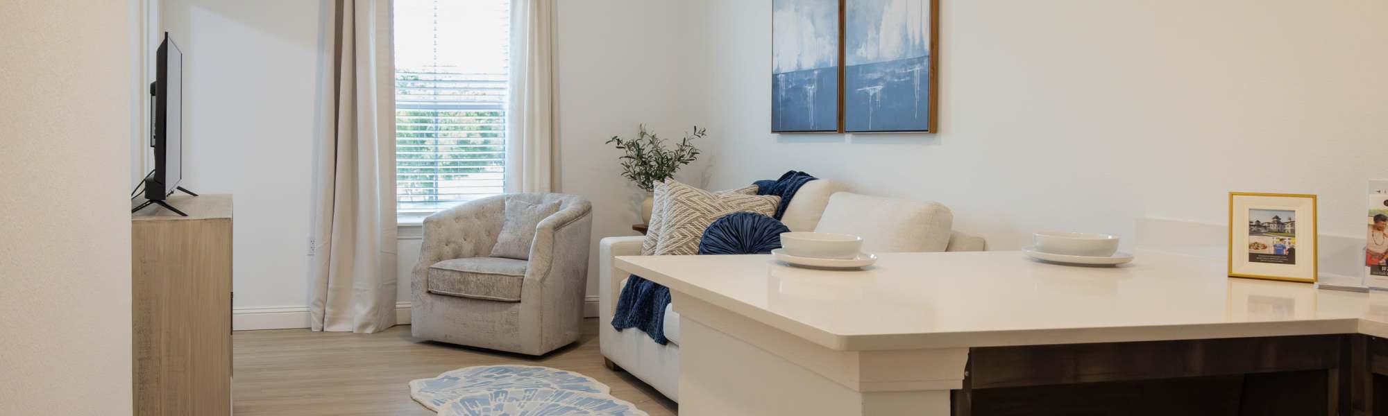 Living space at The Blake at St. Johns in St. Johns, Florida