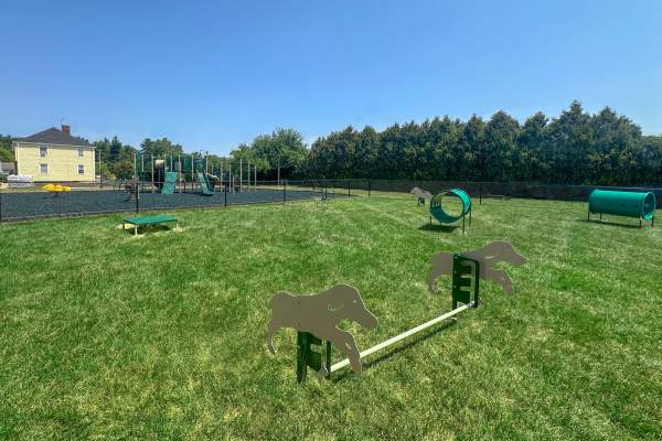 Dog park at Eden Green Townhomes in Columbus, Ohio