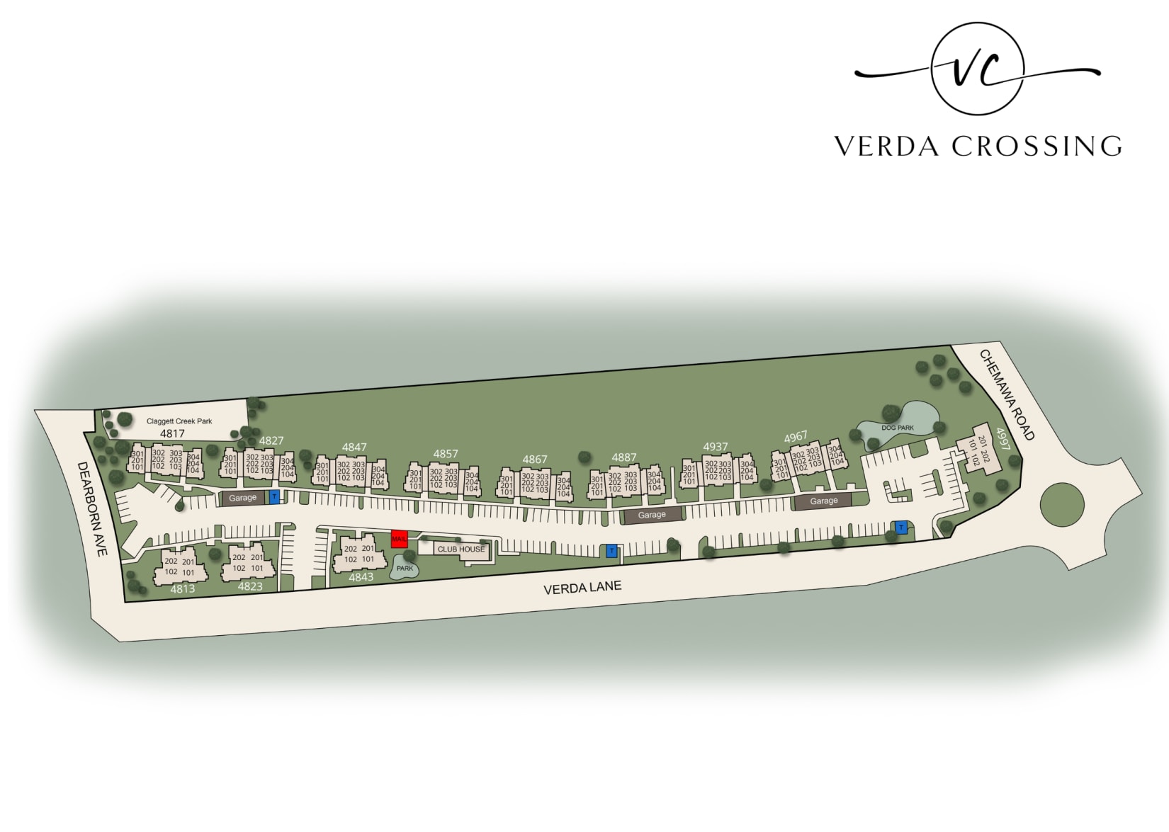 Community map of Verda Crossing Apartments in Keizer, Oregon