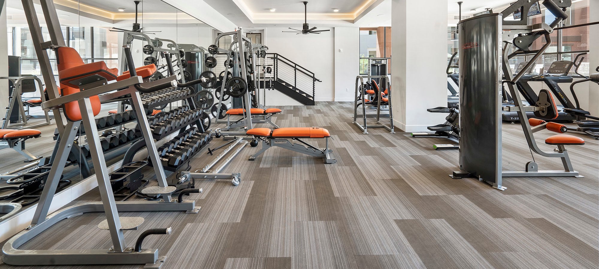 Fitness center at District at Civic Square in Goodyear, Arizona
