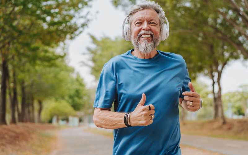 Resident jogging at Grand Villa of Ocala in Ocala, Florida
