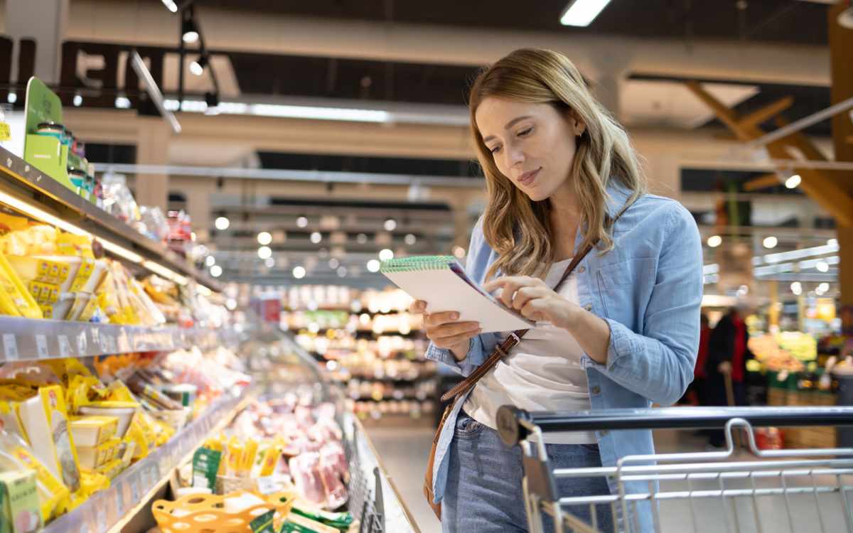 Residents buying things from supermarket neat  Country Brook Rental Condominiums in San Ramon, California