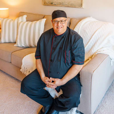 Chef and his crew posing for a photo at Peoples Senior Living in Tacoma, Washington