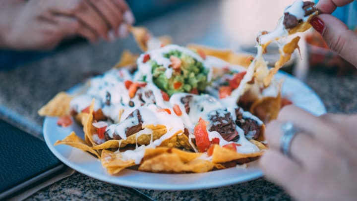 Delicous nachos served at Barrio Queen Restaurante near Redstone at SanTan Village in Gilbert, Arizona. 