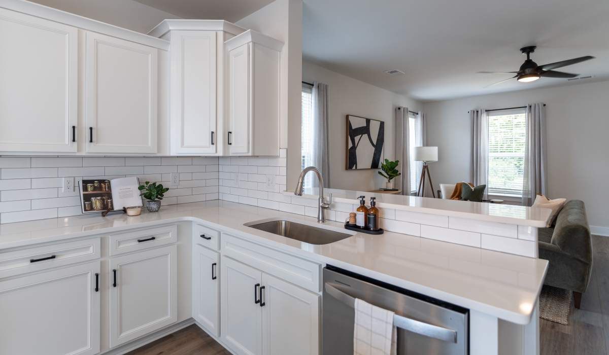 Kitchen with close access to balcony at Maybrook Terraces in Greenville, South Carolina