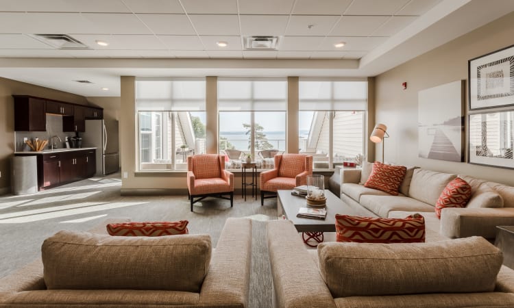 Pinnacle North Apartments clubhouse in Canandaigua, New York