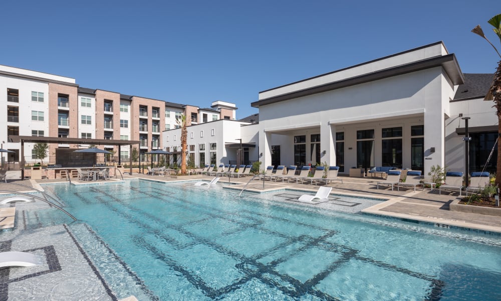 Spacious inground pool at Bellrock La Frontera in Austin, Texas