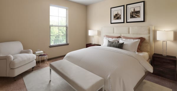 Spacious bedroom at The Addison at South Tryon | Apartments & Townhomes in Charlotte, North Carolina