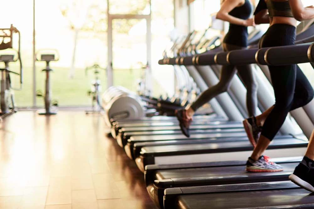Residents running on treadmill at Cahaba Grandview in Birmingham, Alabama