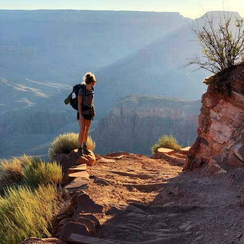 Resident woman in a nearby mountain area at Calista in Scottsdale, Arizona
