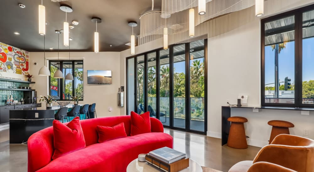 Community area at Tower Broadway in Sacramento, California 