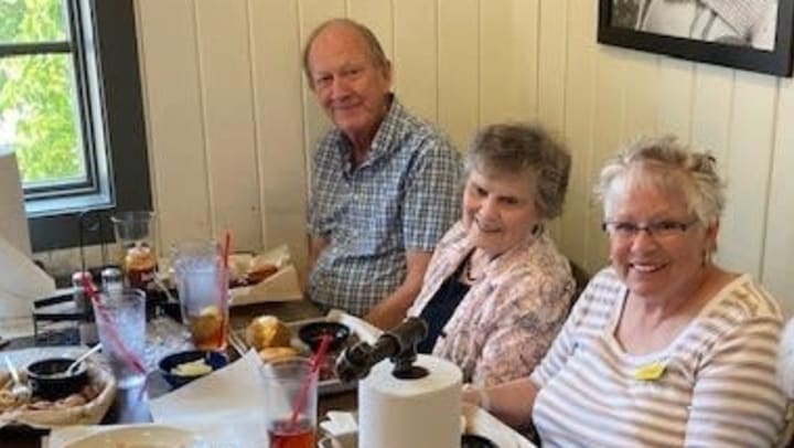 Residences of Eastern Star Masonic Retirement Campus having lunch