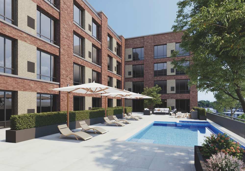 Rooftop Swimming Pool at The Maxx and The Alexandra in Pittsburgh, Pennsylvania