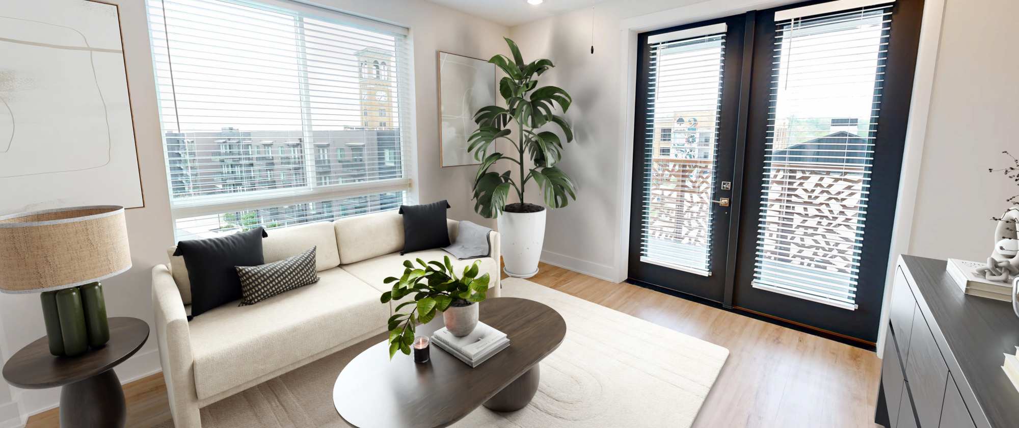 Apartment interior at Factory 52 Apartments in Norwood, Ohio