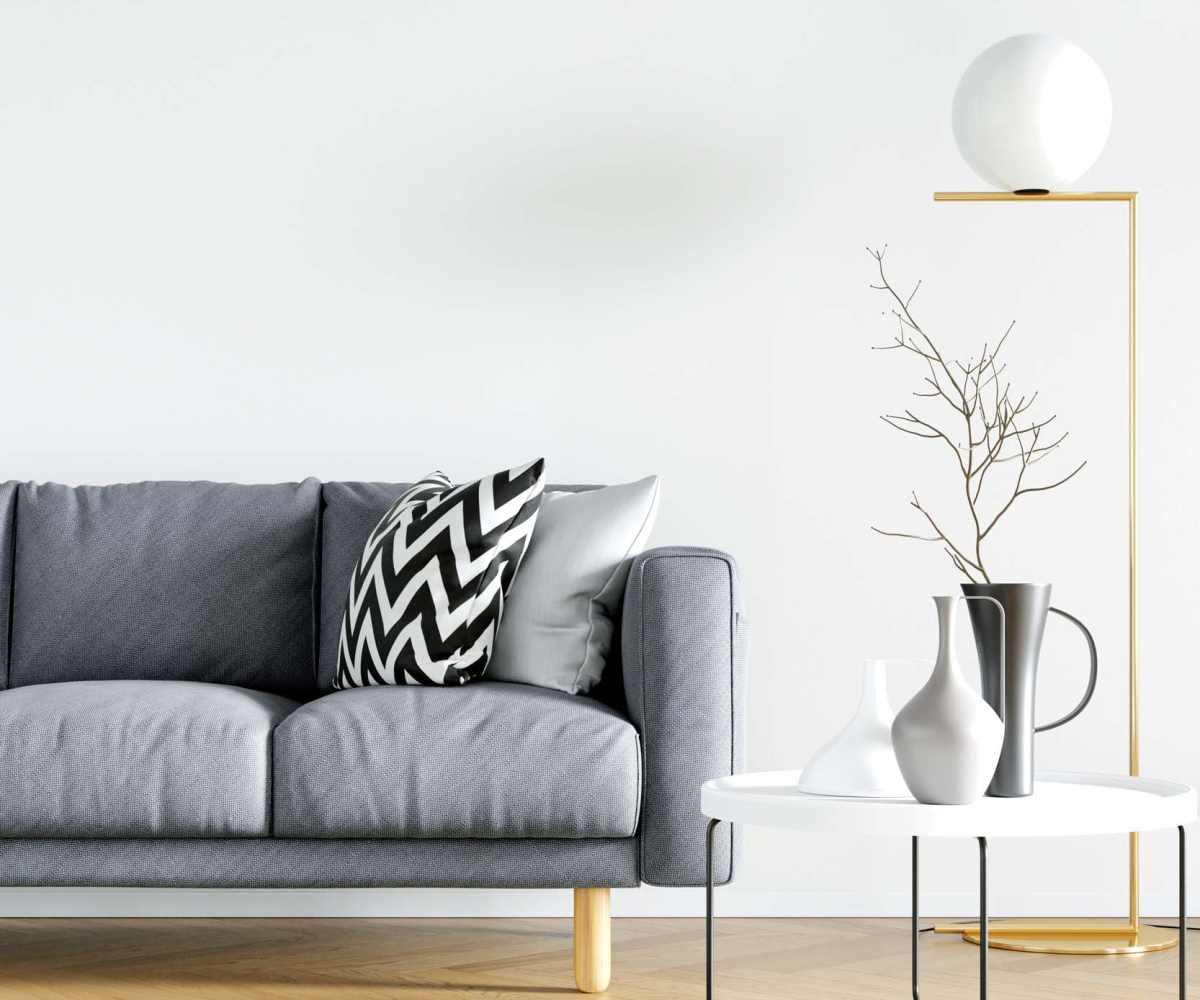 Comfortable couch at Shadow Bay Apartments in Jacksonville, Florida 